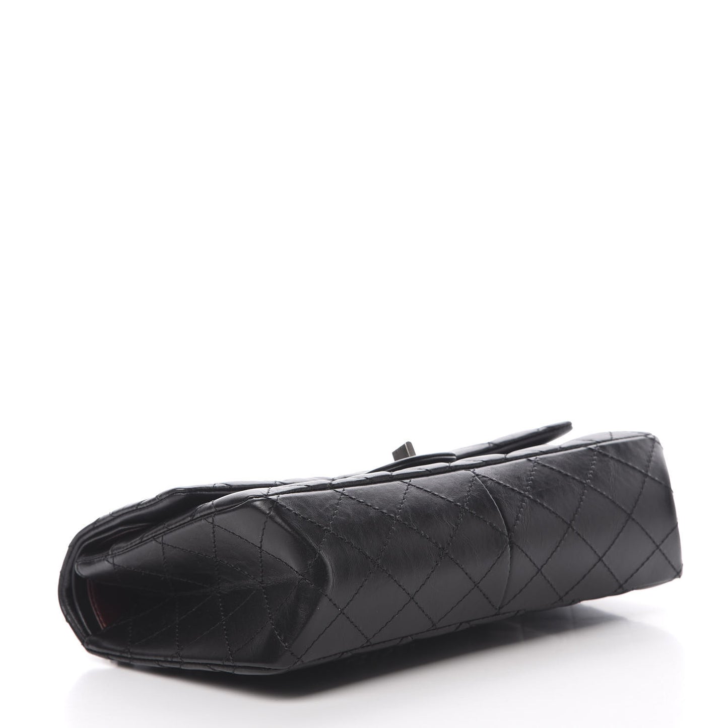 Aged Calfskin Quilted 2.55 Reissue 226 Flap Black