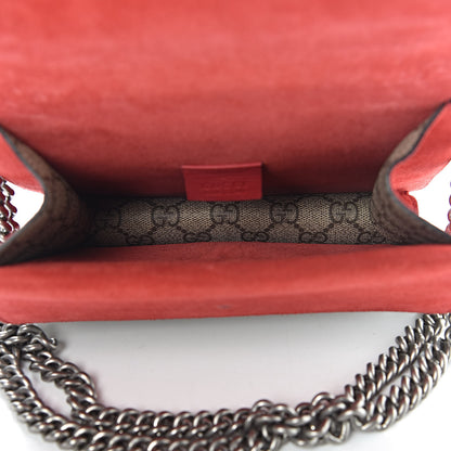 Gucci GG Supreme Monogram Mini Dionysus Shoulder Bag Hibiscus Red 5 of 10