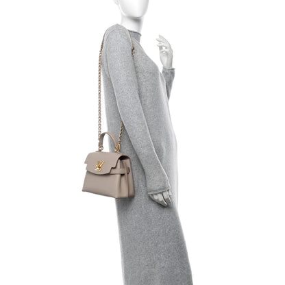 Louis Vuitton Soft Calfskin Mini Lockme Ever Greige 2 of 13