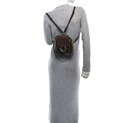 Chloe Suede Calfskin Mini Faye Backpack Carbon Brown 2 of 10