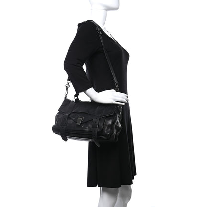 Proenza Schouler Lambskin Medium PS1 Satchel Black 2 of 8