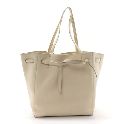 Celine Soft Grained Calfskin Small Belt Cabas Phantom Vanilla 1 of 10