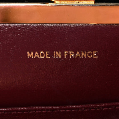 Chanel Lambskin Chevron Quilted Frame Shoulder Bag Black 7 of 14