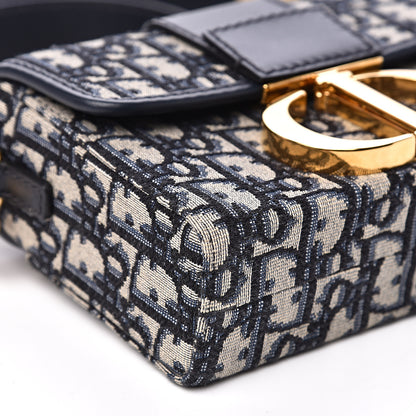 Christian Dior Oblique 30 Montaigne Box Bag Blue 7 of 10