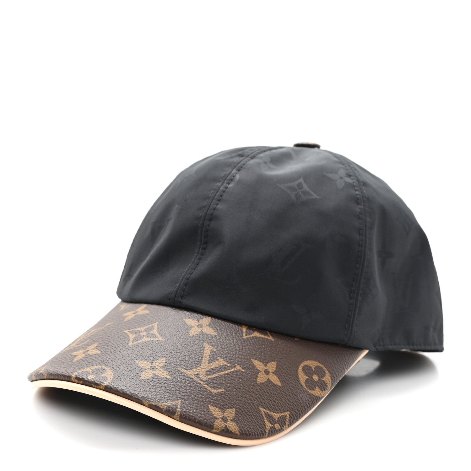 Louis Vuitton Polyester Silk Monogram LV Get Ready Cap L Black 1 of 9