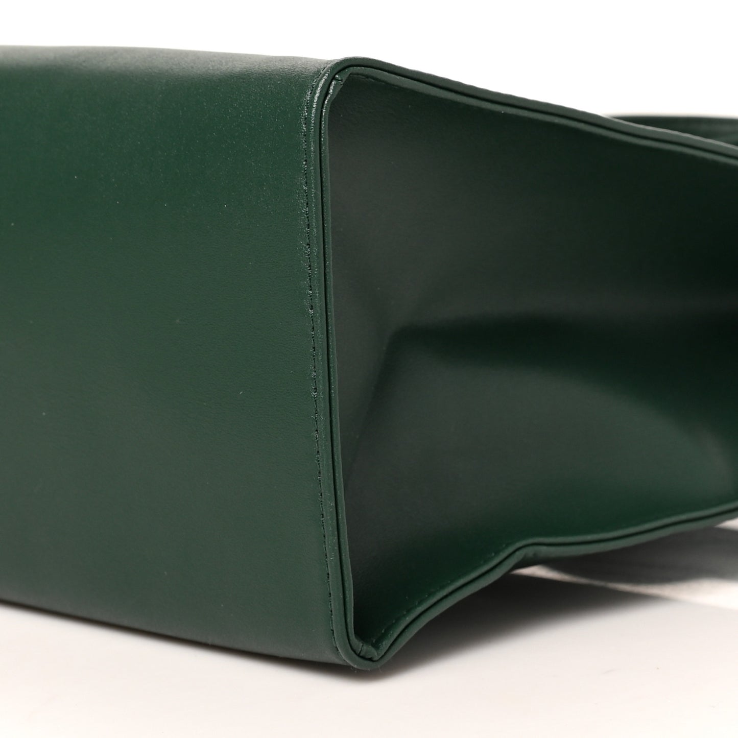 Vegan Leather Medium Shopping Bag Dark Olive
