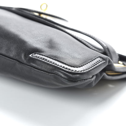 Balenciaga Calfskin Lune Clutch Black 7 of 10