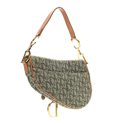 Christian Dior Monogram Saddle Bag Green 3 of 10
