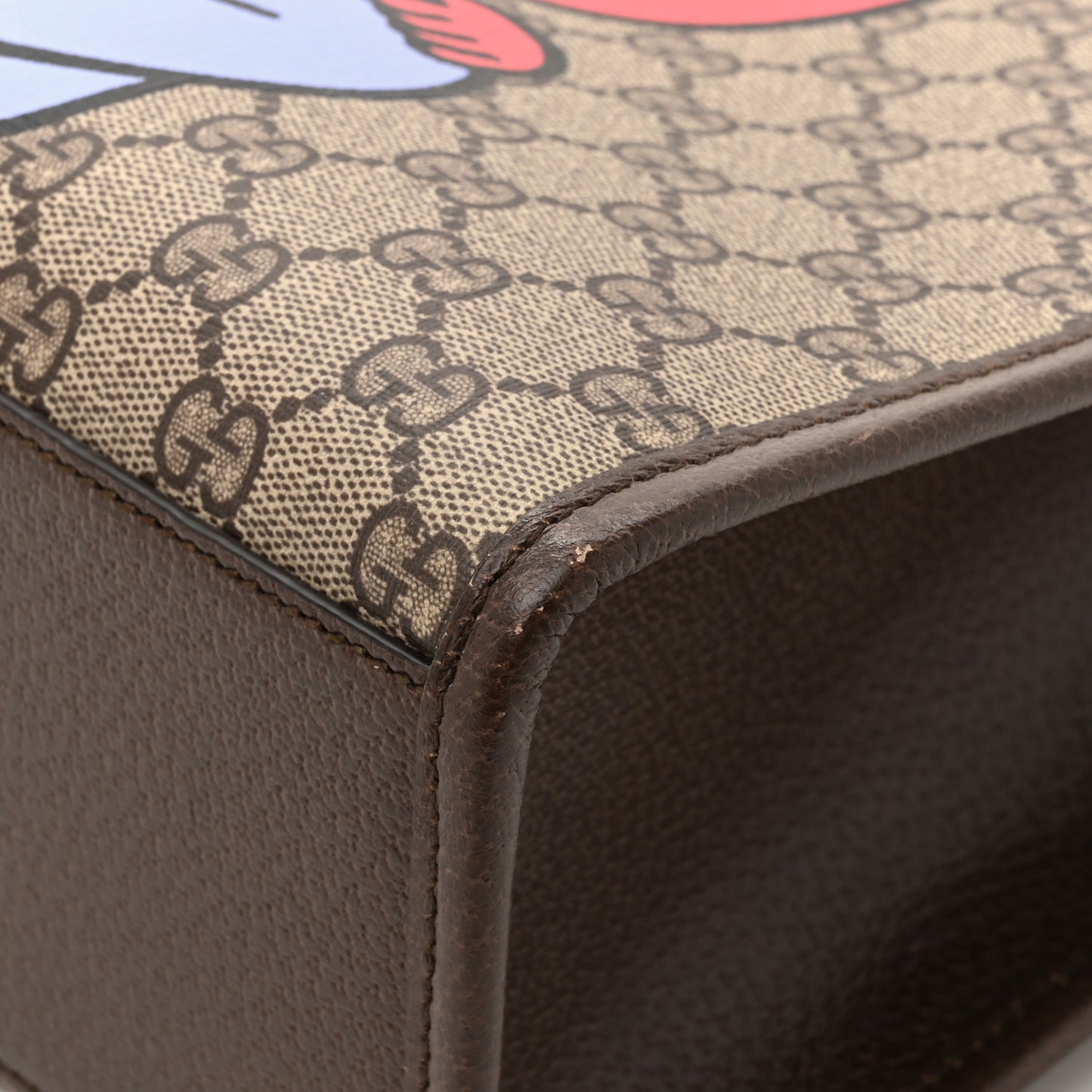 GG Supreme Monogram Cherry Marilyn Monoroe Tote Bag Beige Ebony New Acero Multicolor