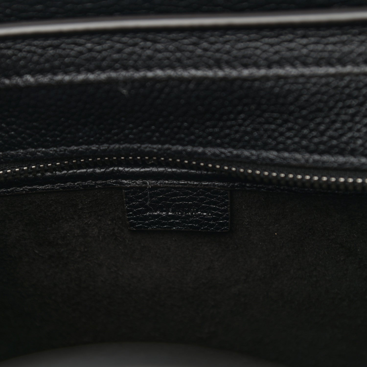 Celine Drummed Calfskin Nano Luggage Black 7 of 11