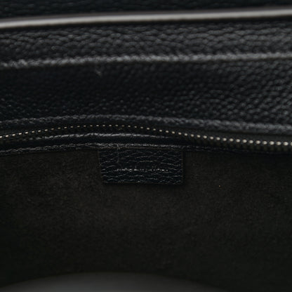 Celine Drummed Calfskin Nano Luggage Black 7 of 11