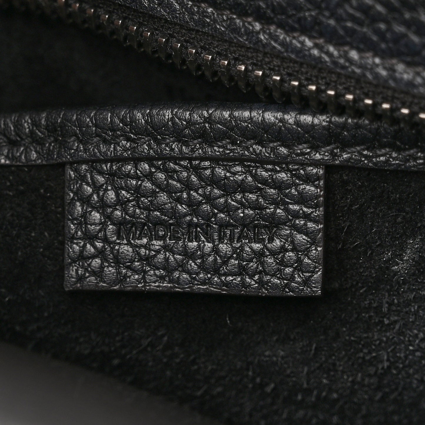 Drummed Calfskin Nano Luggage Black