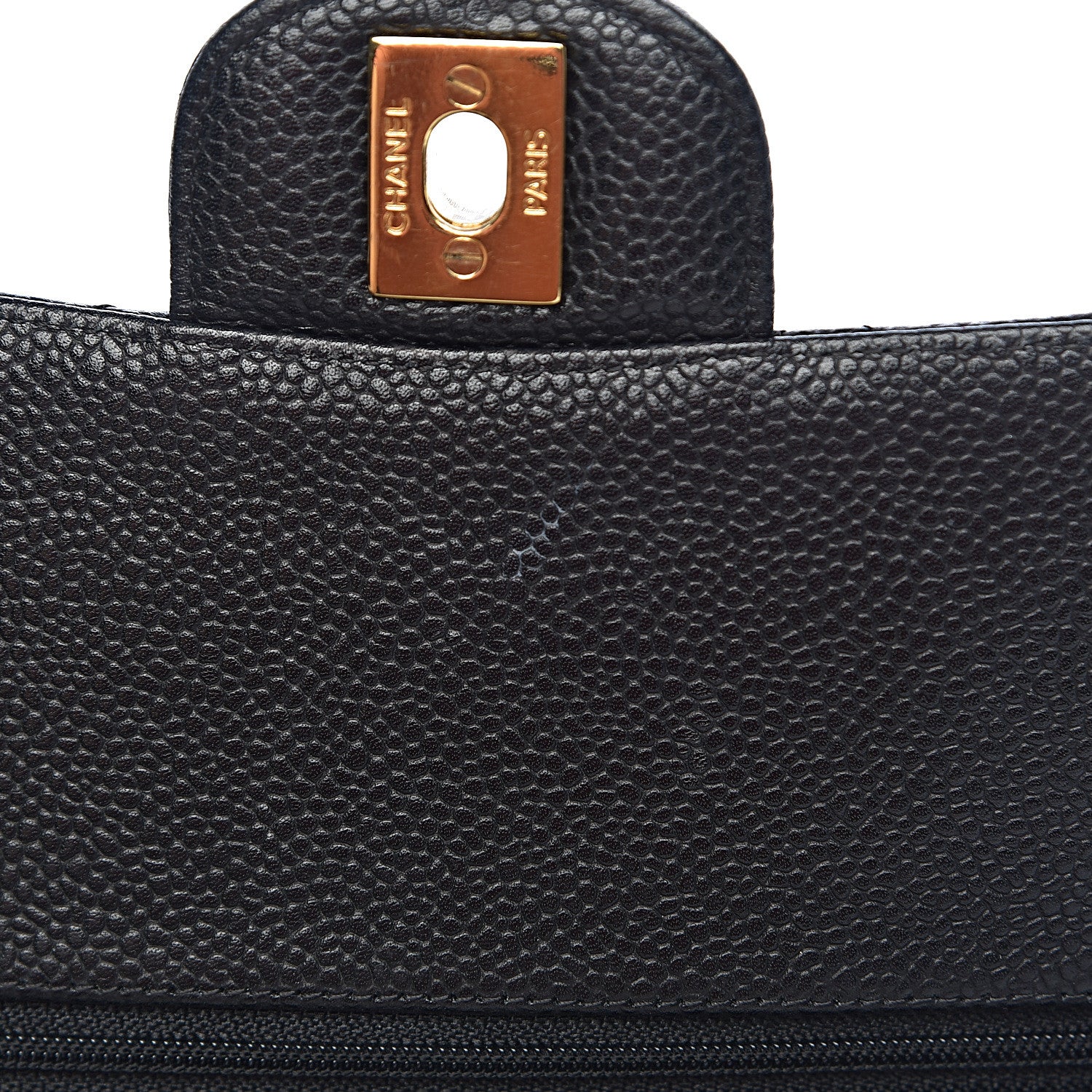 Chanel Caviar Quilted Medium Double Flap Black 9 of 17