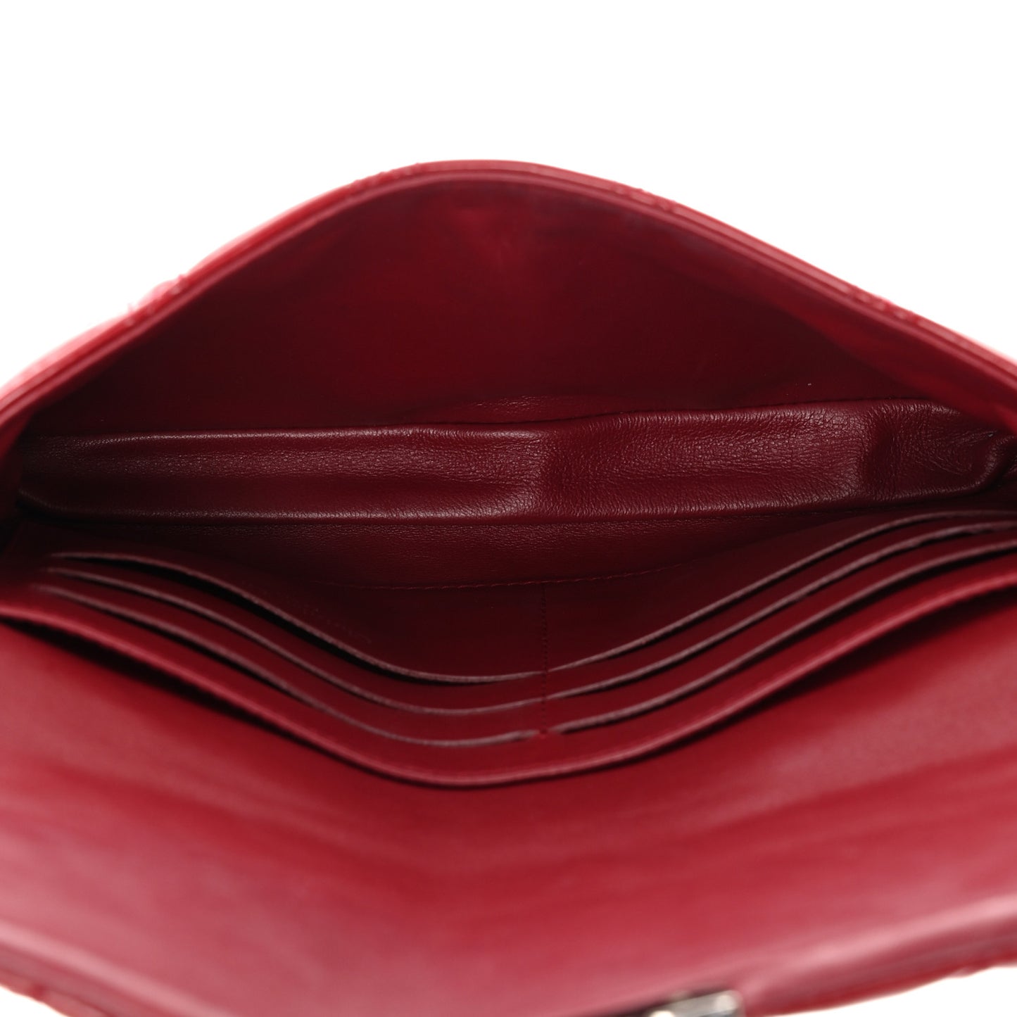 Patent Cannage Miss Dior Promenade Pouch Red