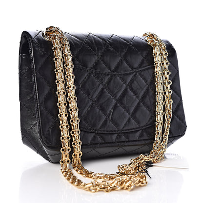 Chanel Aged Calfskin Quilted 2.55 Reissue Mini Flap Black 3 of 11