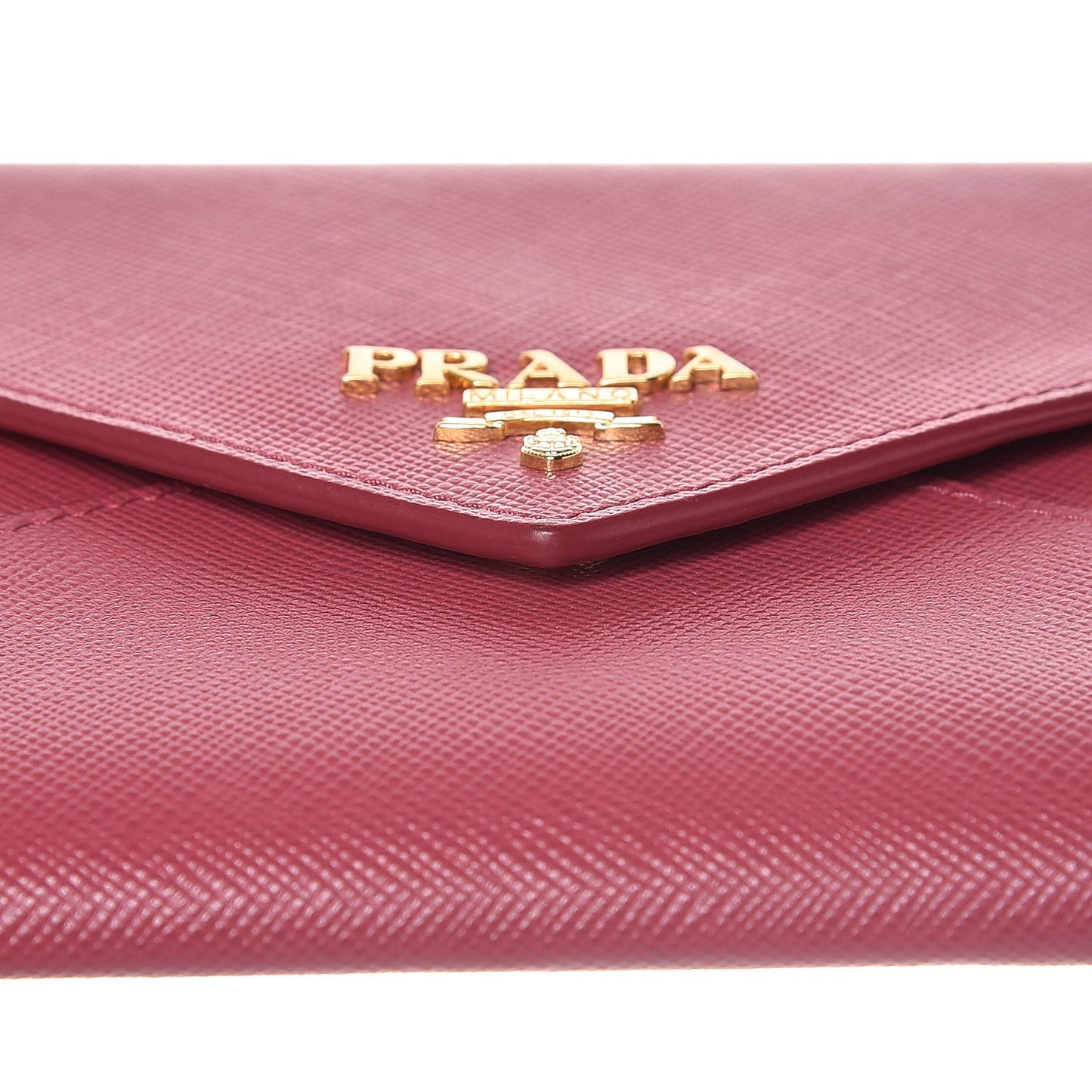 Saffiano Metal Envelope Wallet Peonia