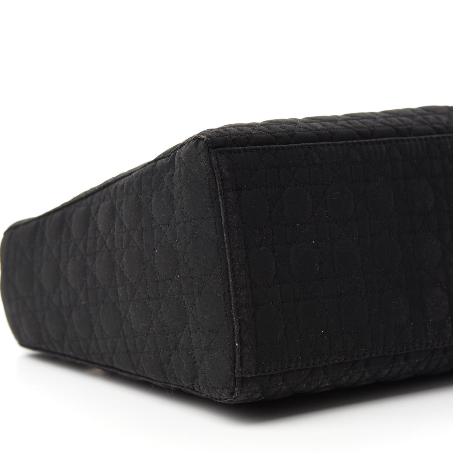 Nylon Cannage Medium Lady Dior Black