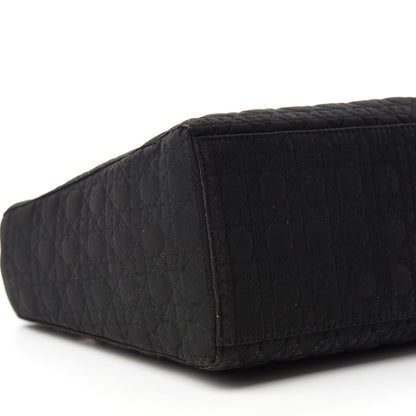 Christian Dior Nylon Cannage Medium Lady Dior Black 6 of 10
