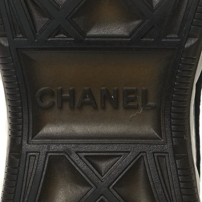 Chanel Velvet Calfskin Mixed Fibers Mens CC Sneakers 45 Black 7 of 11