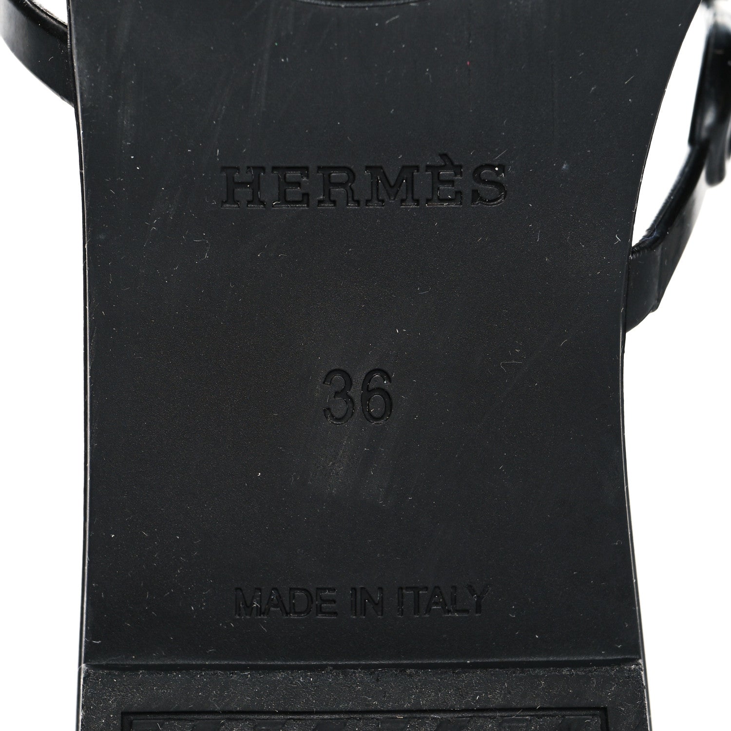 Hermes TPU Rivage Sandals 36 Black 6 of 8