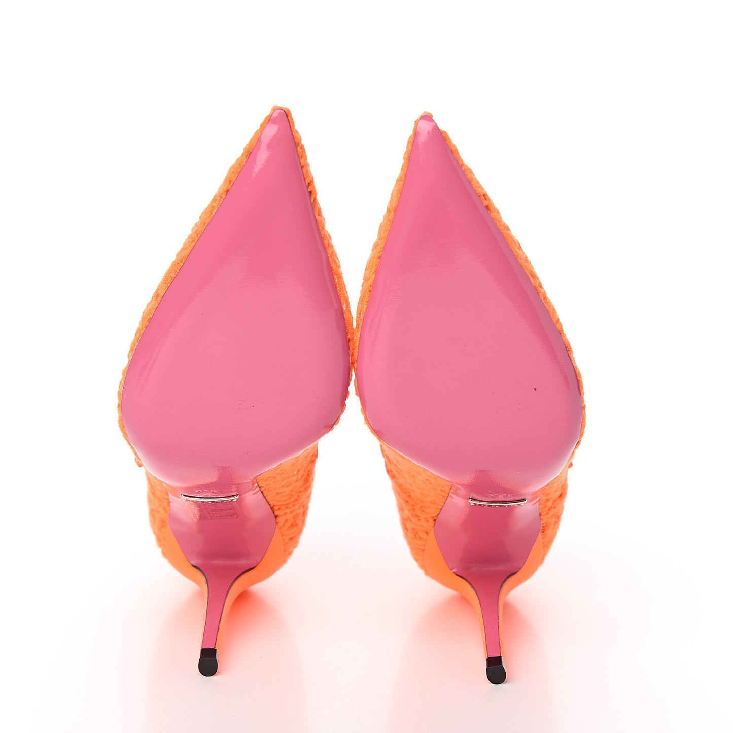 Lace Pizzo Venice Pumps 36.5 Orange Fluo