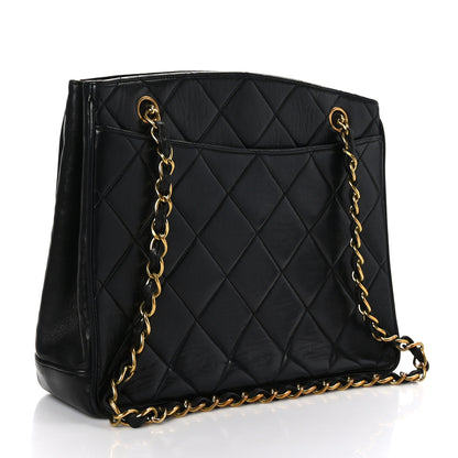 Chanel Lambskin Quilted CC Shoulder Bag Black 3 of 10