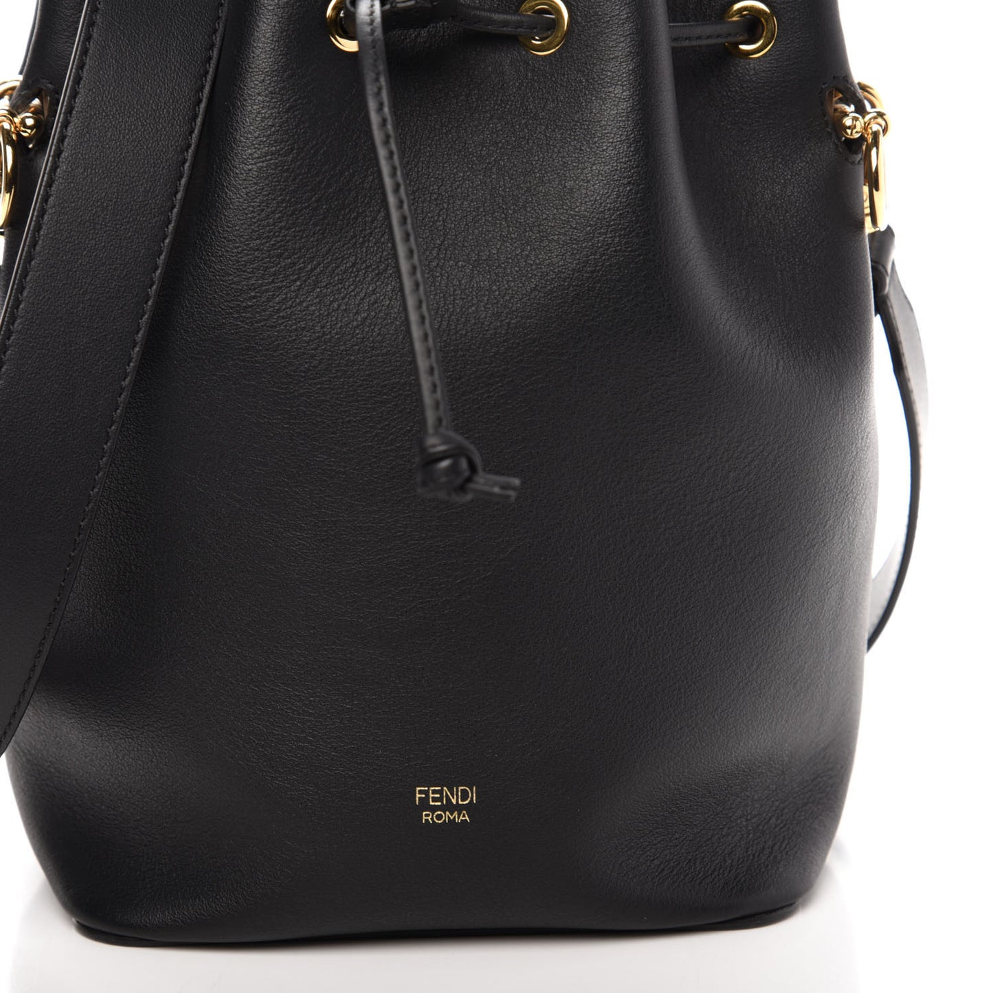 Vitello Grace Matte F is Fendi Grande Mon Tresor Bucket Bag Black