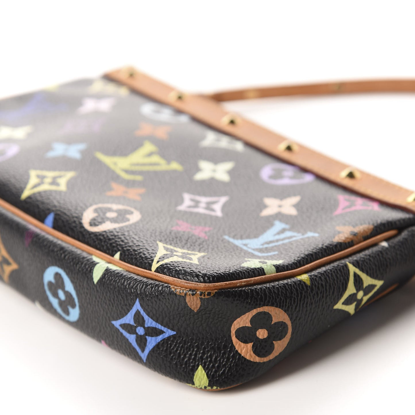 Monogram Multicolor Pochette Accessories Black