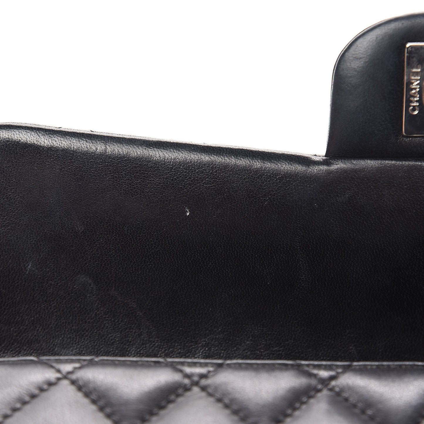 Lambskin Quilted East West Flap Black