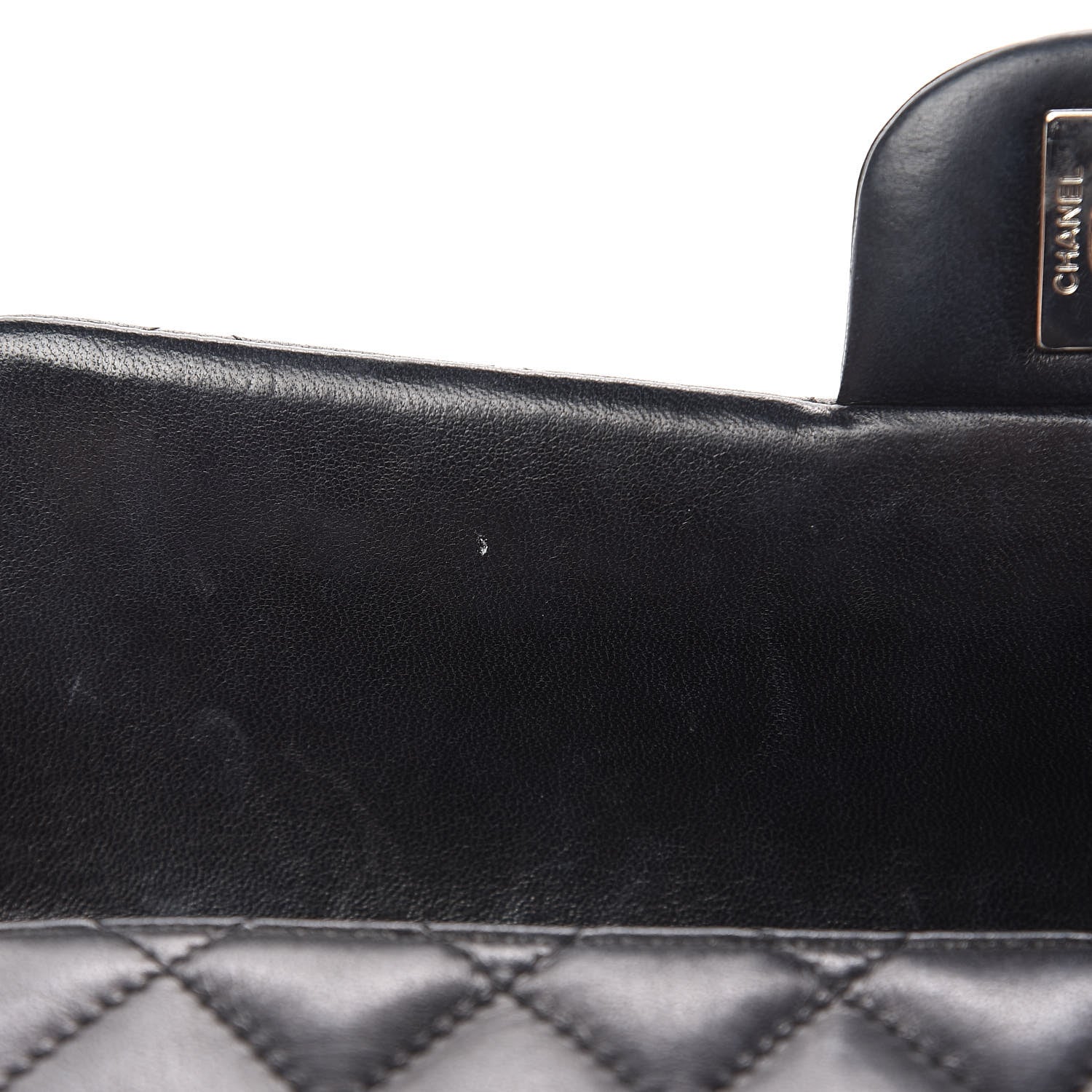 Chanel Lambskin Quilted East West Flap Black 8 of 17