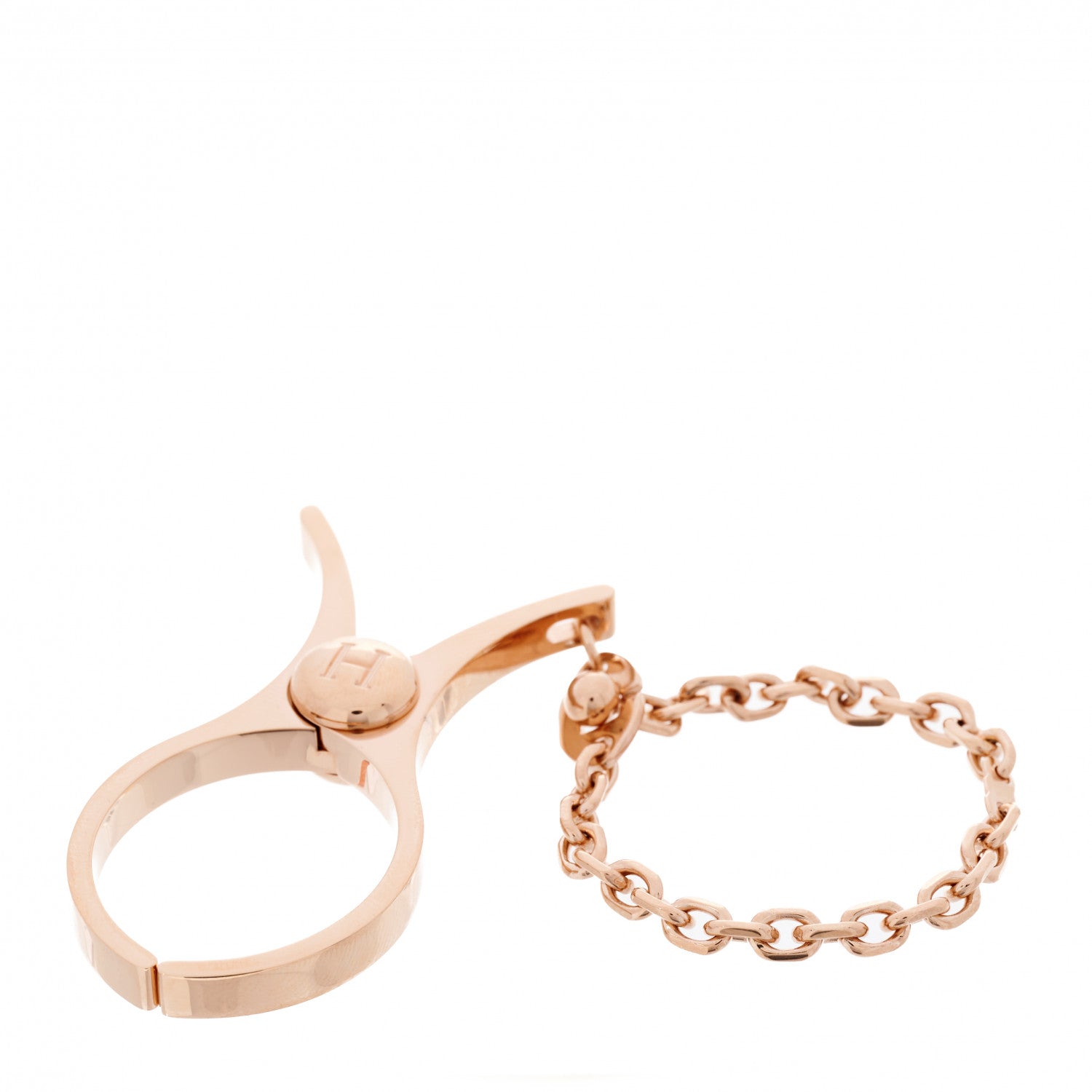 Hermes Permabrass Filou Glove Clip Rose Gold 1 of 7