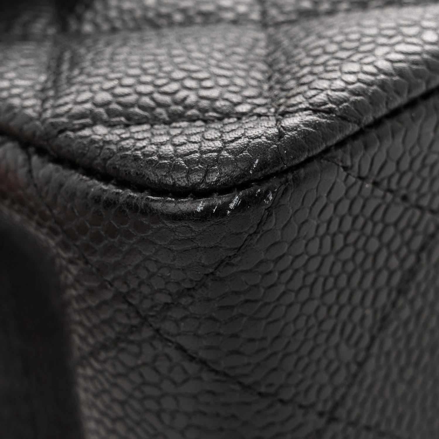Chanel Caviar Quilted Medium Double Flap Black 12 of 13