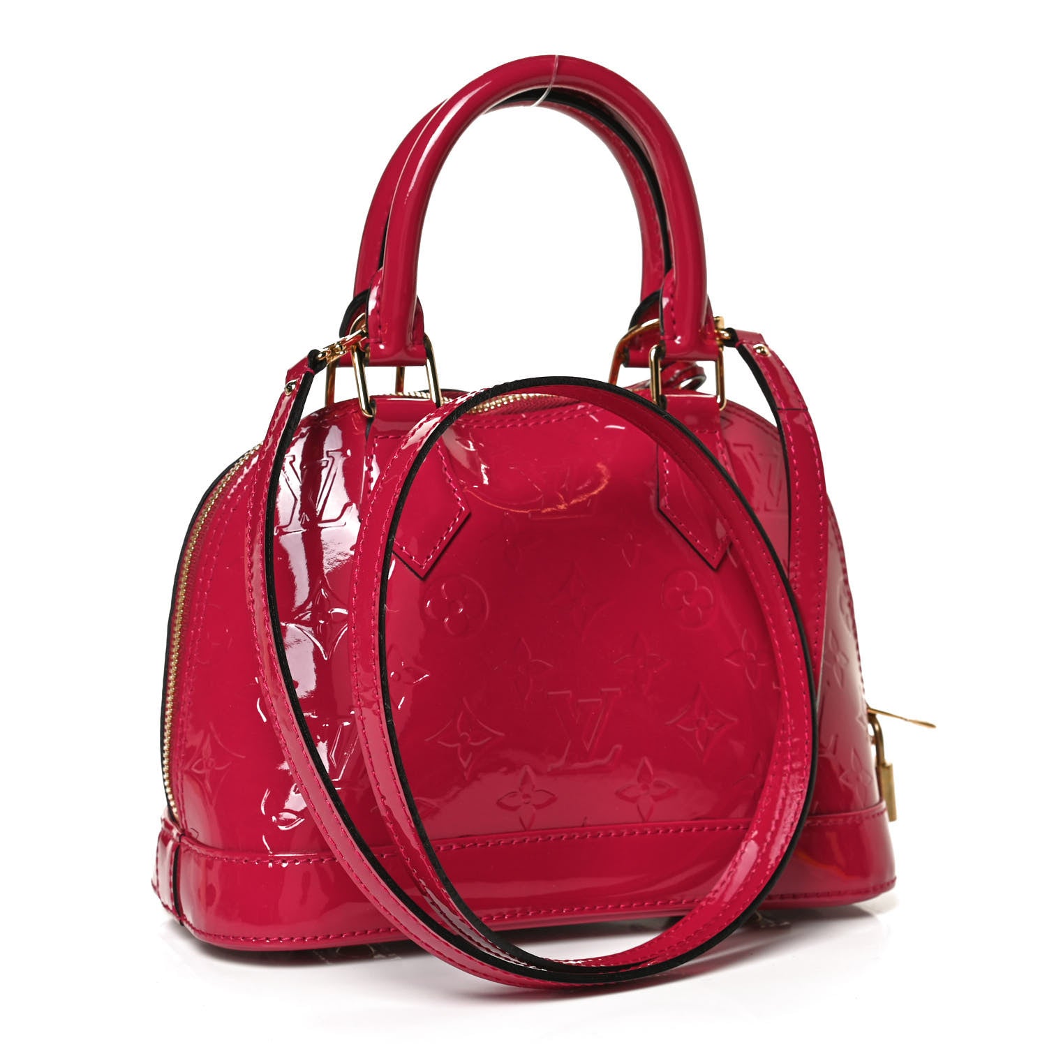 Louis Vuitton Vernis Alma BB Rose Indien 2 of 11