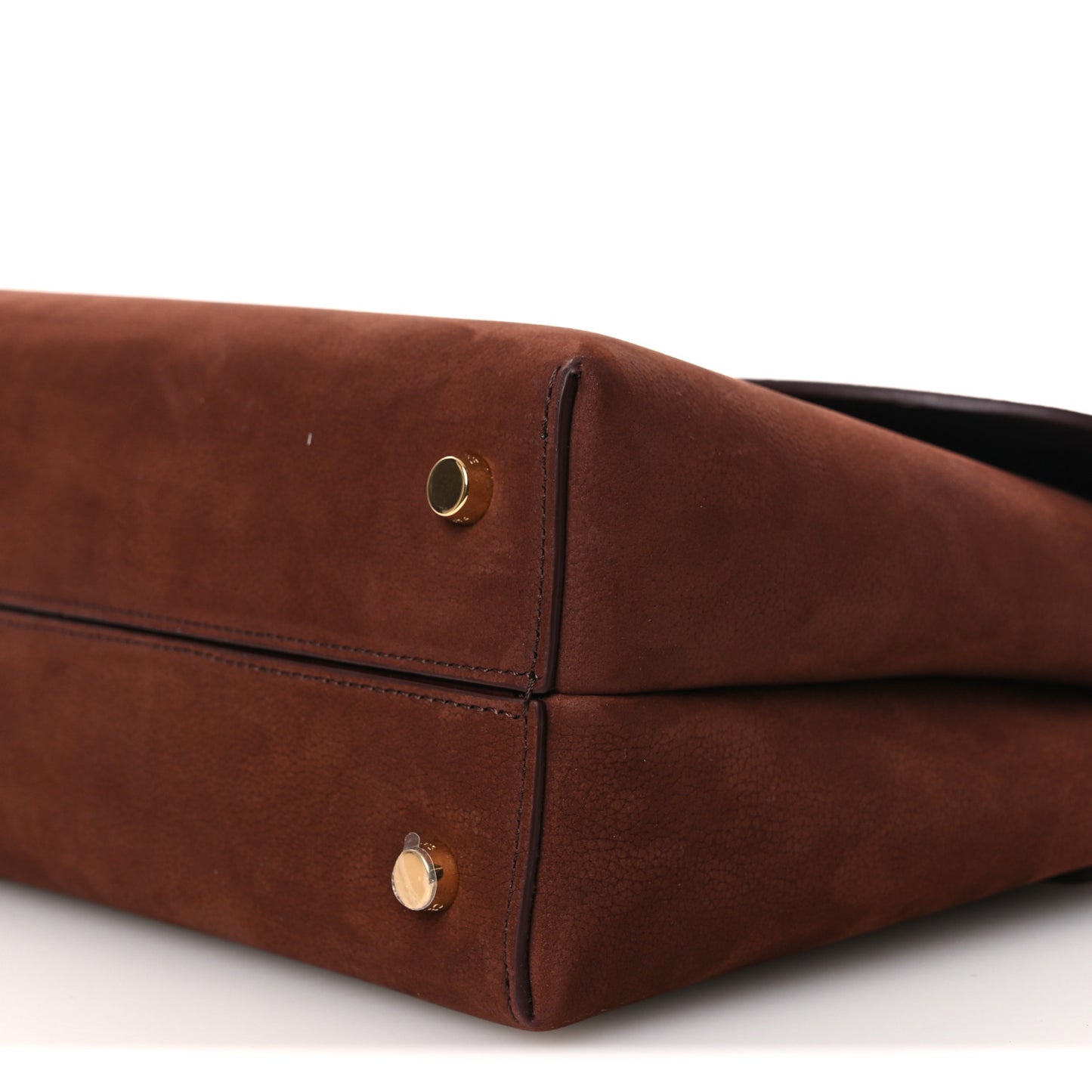 Grained Nubuck Calfskin Medium Nino Chestnut