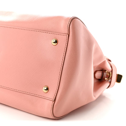 Salvatore Ferragamo Hammered Calfskin Batik Tote  Blush 9 of 10