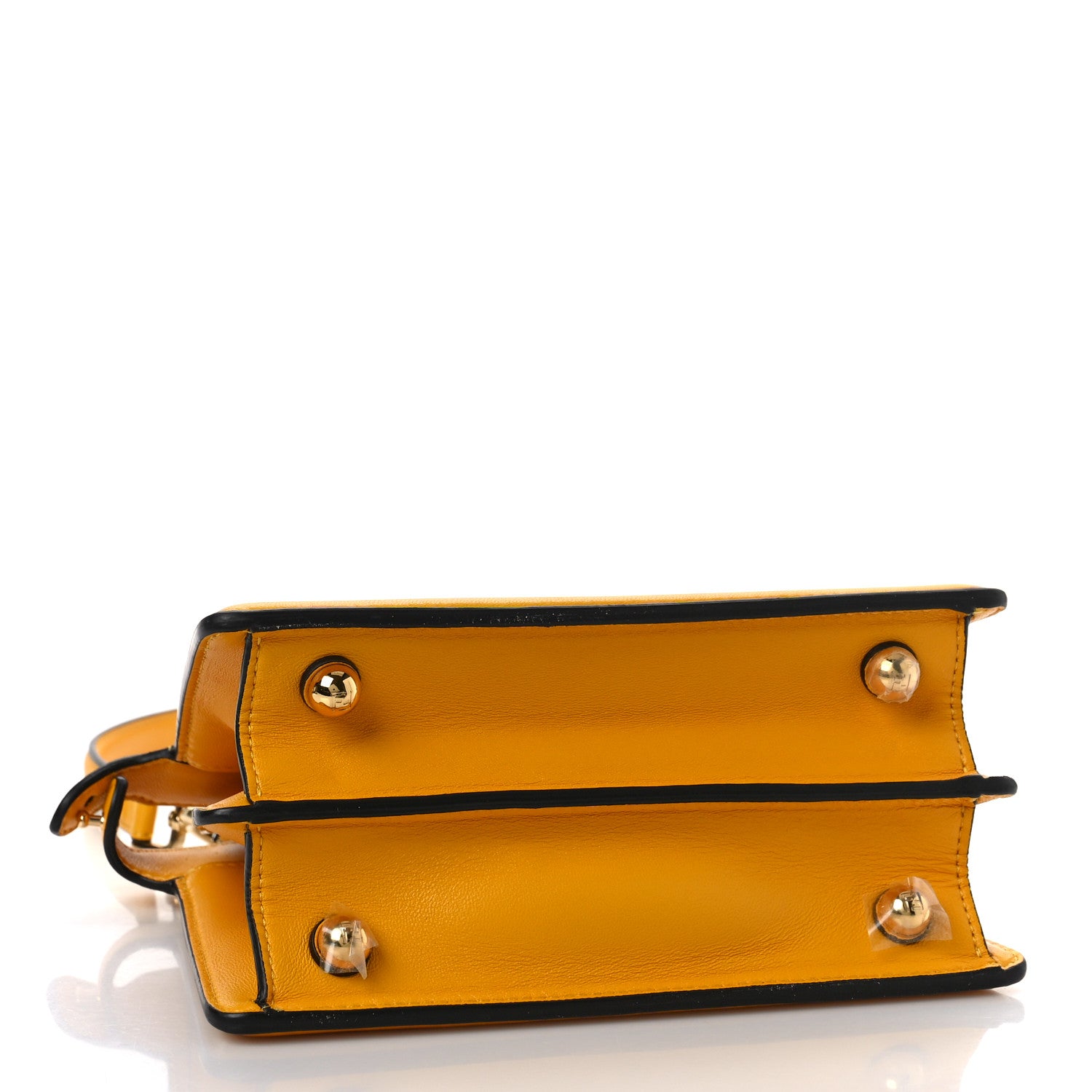 Fendi Shiny Nappa Petite Peekaboo I SEE U Satchel Mimosa 4 of 8