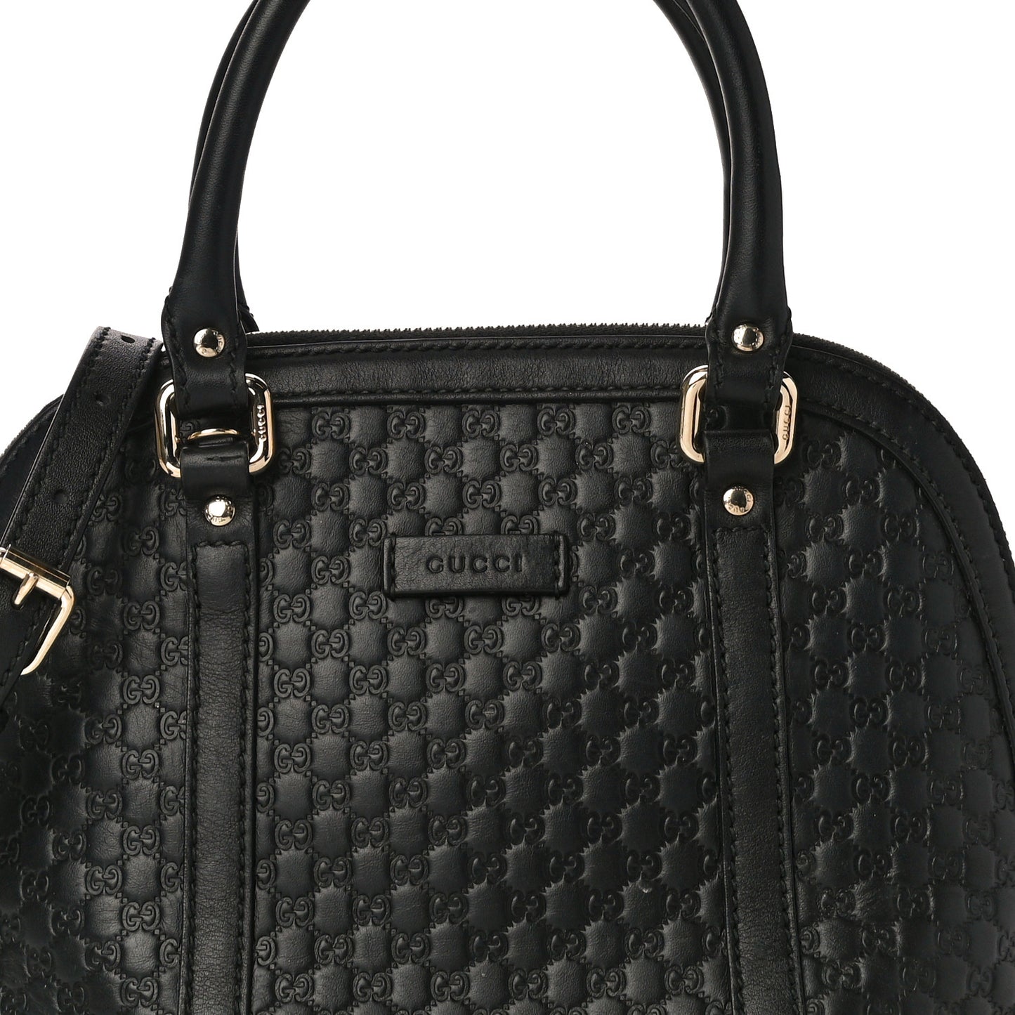 Microguccissima Mini Dome Bag Black