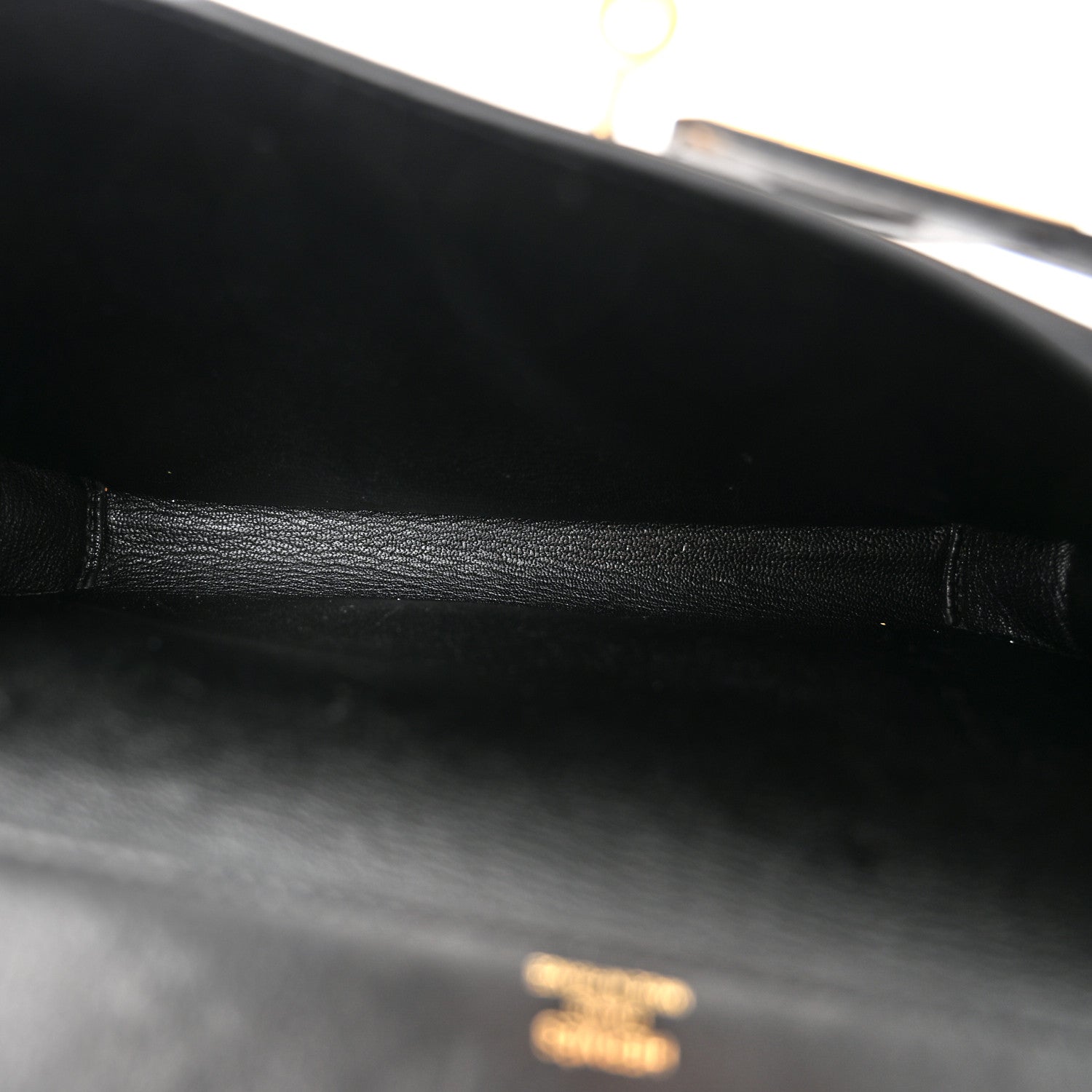 Hermes Taurillon Novillo Kelly Depeches 25 Pouch Black 5 of 10