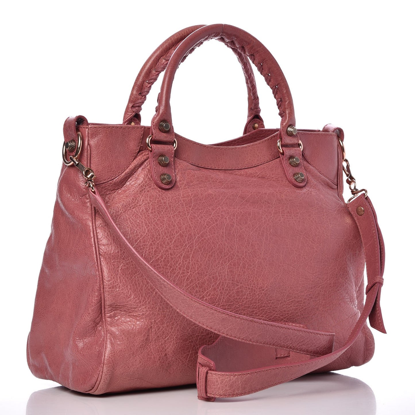 Agneau Giant 12 Rose Gold Hardware Velo Rose Bruyere