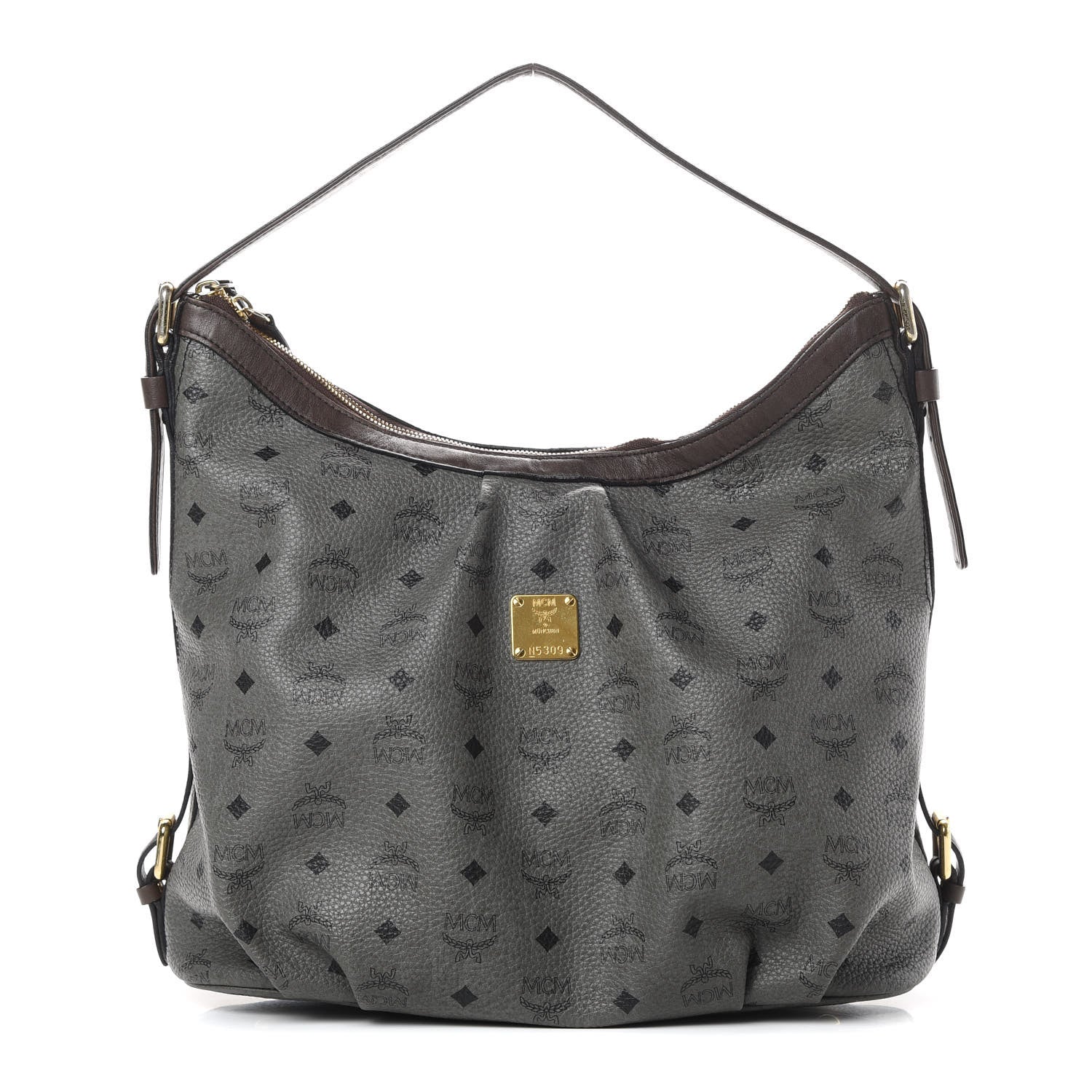 MCM Visetos Hobo Phantom Grey 1 of 12