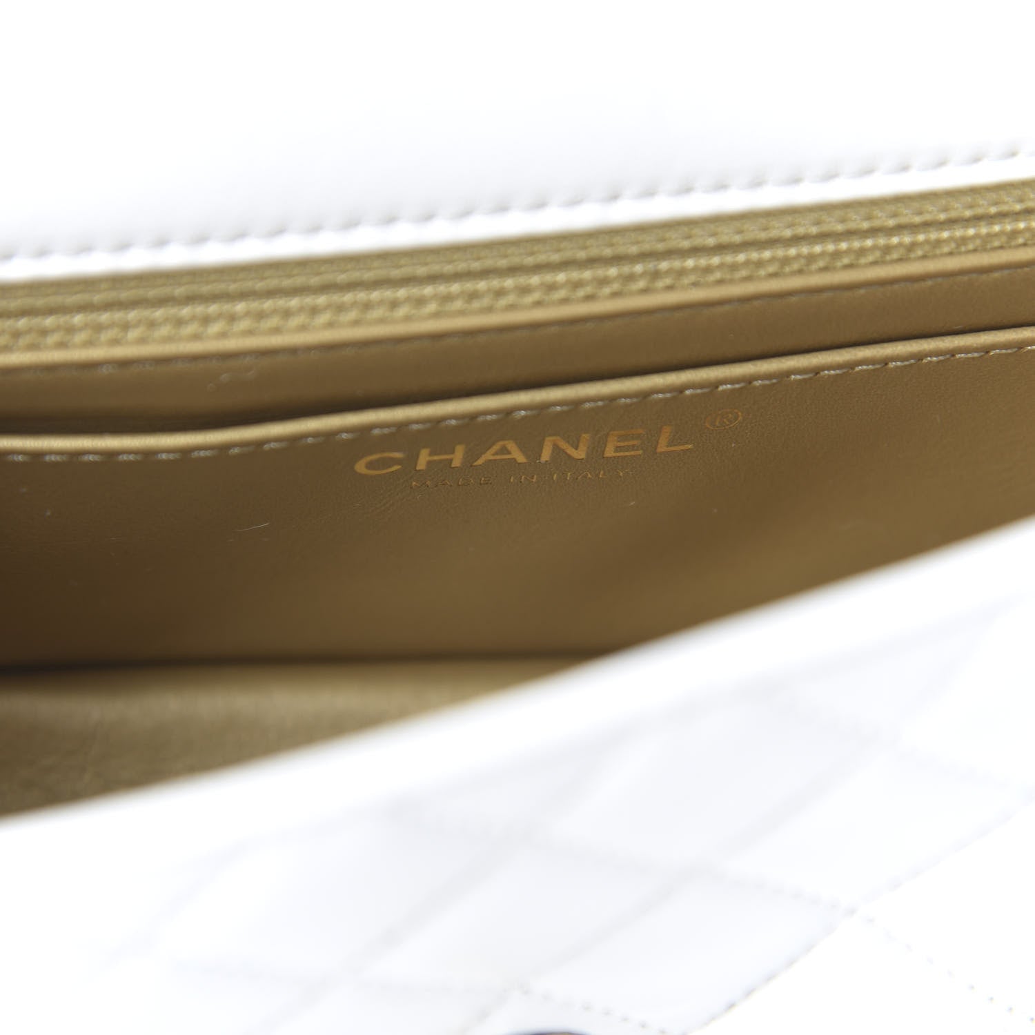 Chanel Lambskin Quilted Mini Rectangular Pearl Crush Flap White 8 of 10