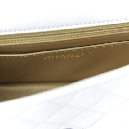 Chanel Lambskin Quilted Mini Rectangular Pearl Crush Flap White 8 of 10