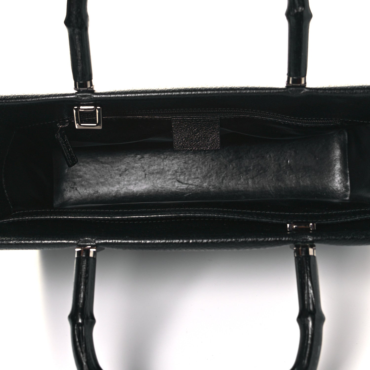 Gucci Cinghiale Bamboo Tote Black 5 of 10