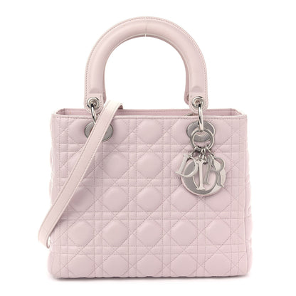 Christian Dior Lambskin Cannage Medium Lady Dior Light Pink 1 of 10