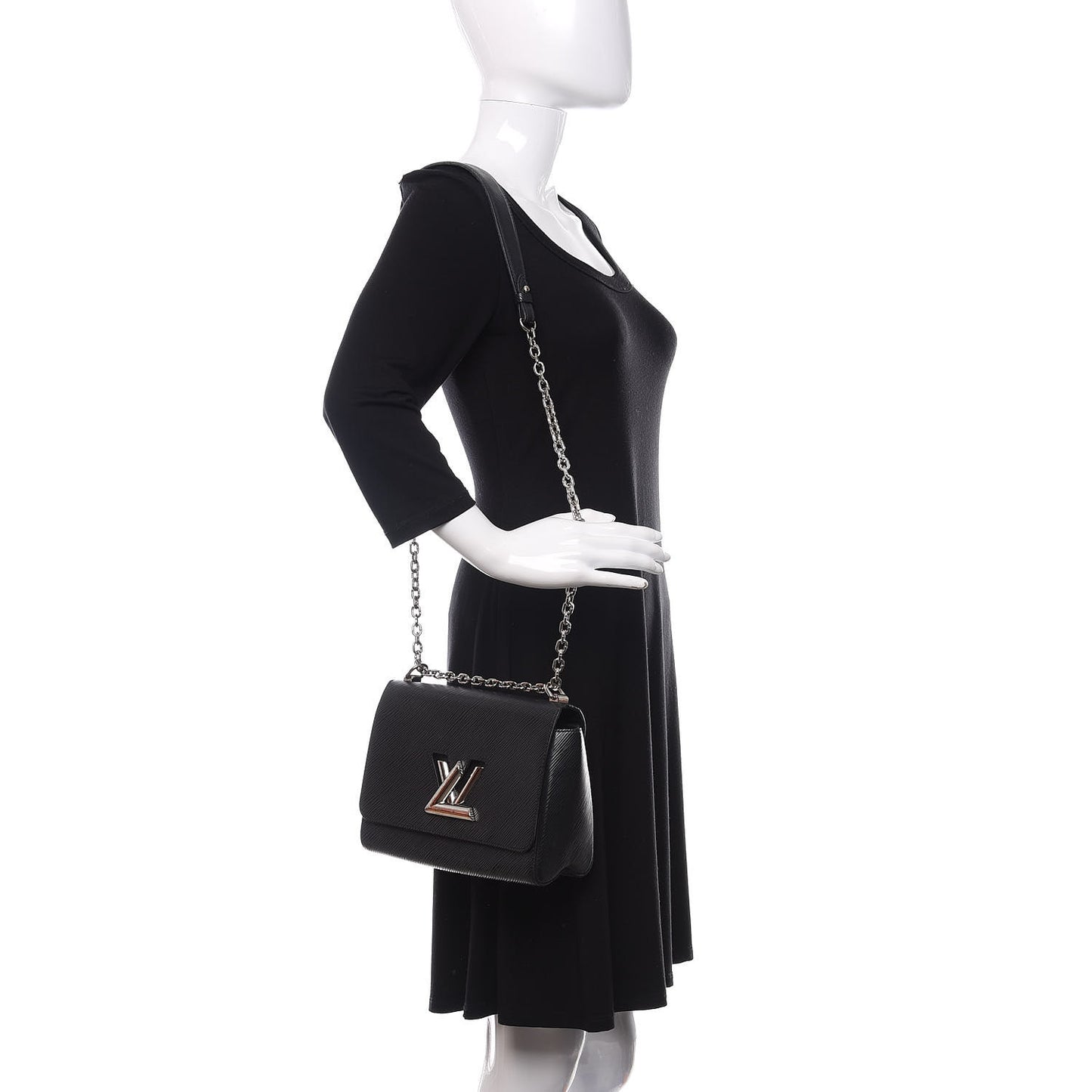 Epi Twist Shoulder Bag MM Black