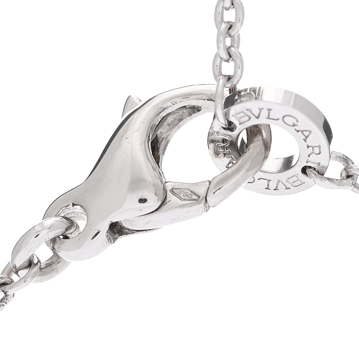 Bulgari 18K White Gold Parentesi Pendant Necklace 5 of 7