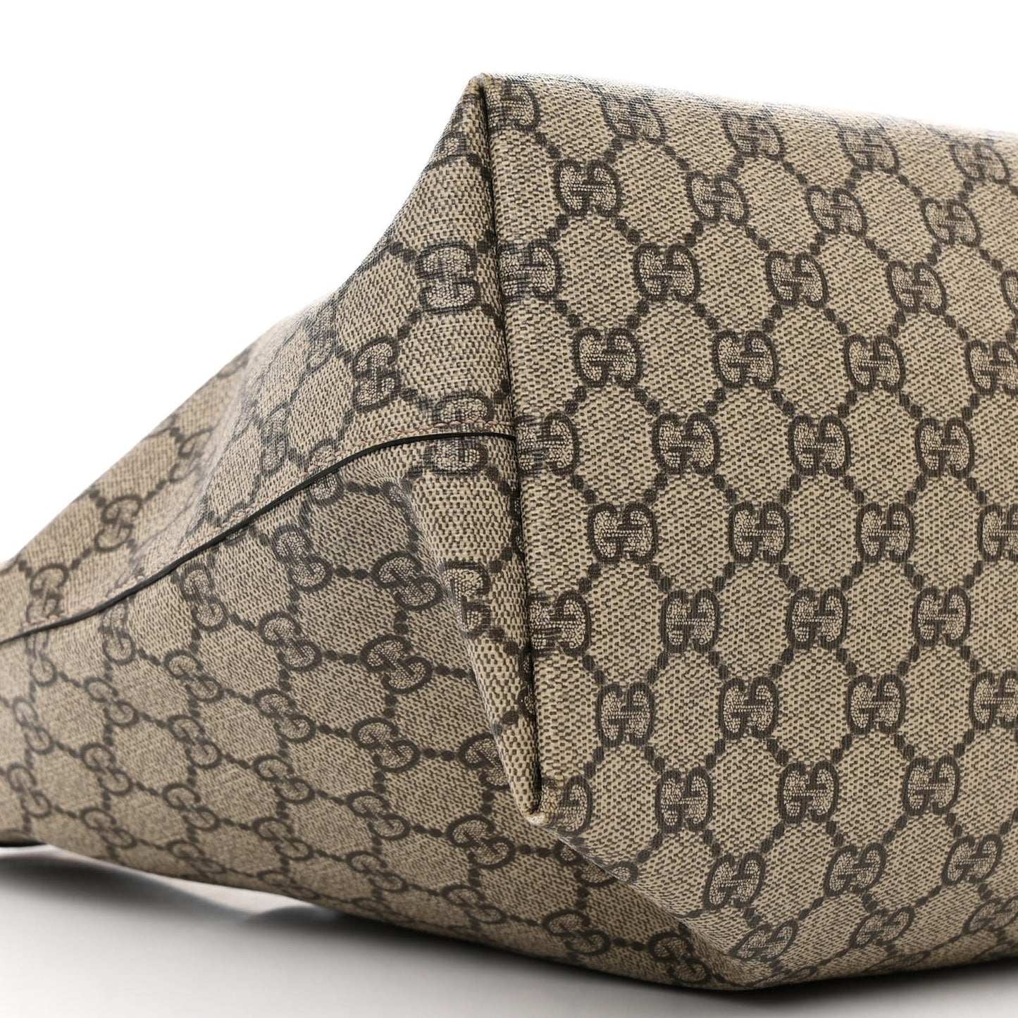 GG Supreme Monogram Medium Ophidia Shopping Tote Brown