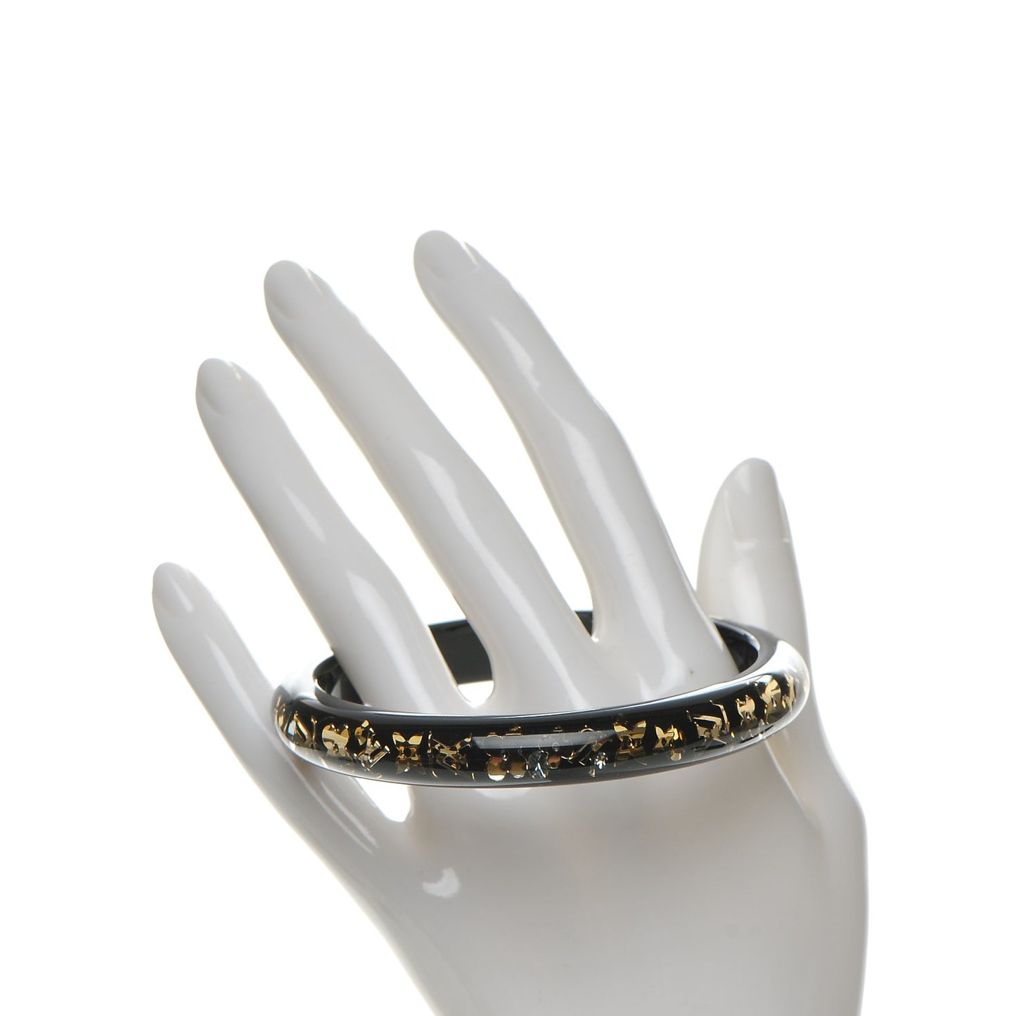 Resin Swarovski Large Inclusion Bracelet PM Black