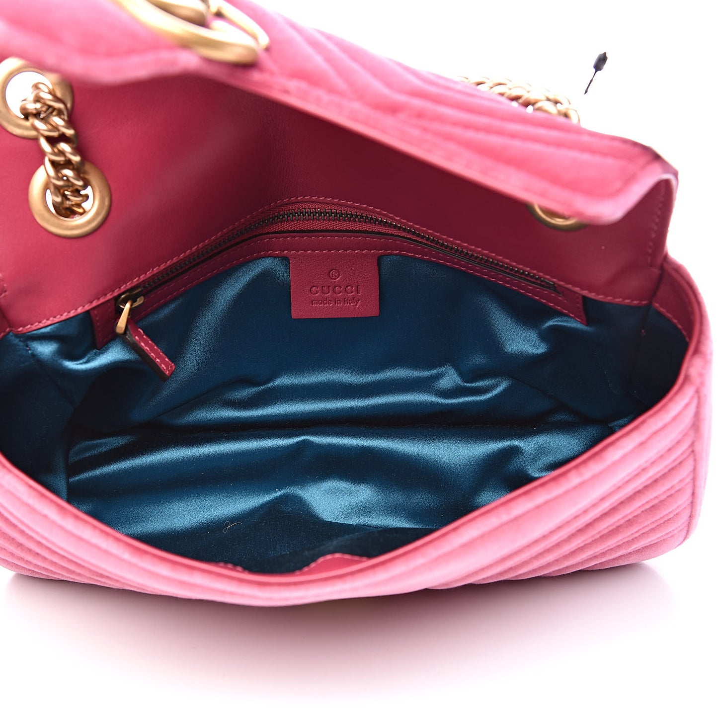 Velvet Matelasse Small GG Marmont Shoulder Bag Light Raspberry Rose