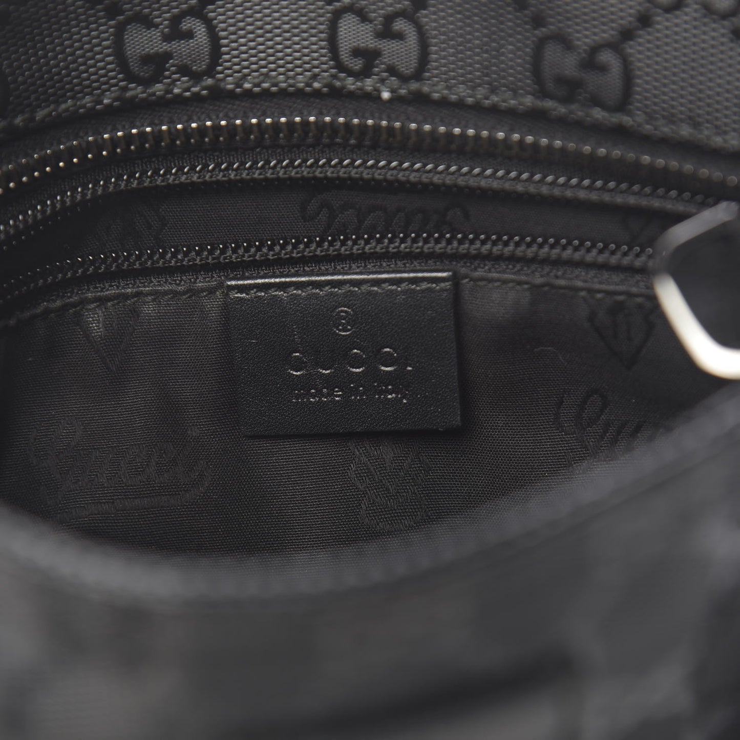 Imprime Monogram Small Flat Messenger Bag Black